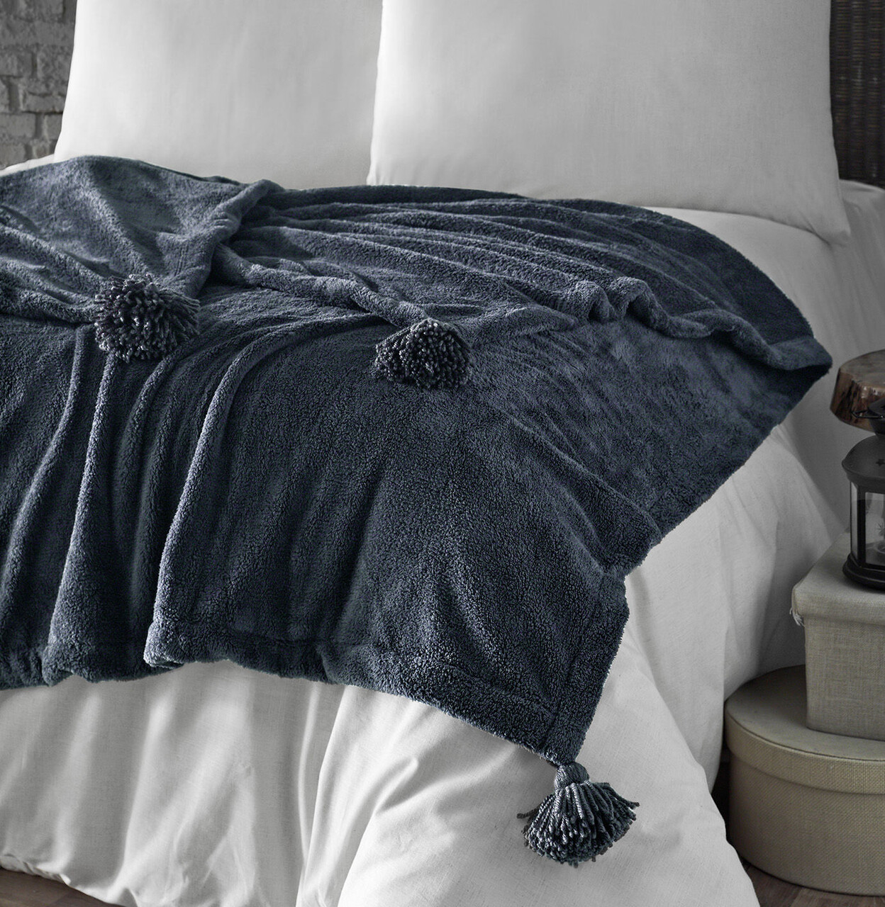 Patura Double, L'essentiel Maison, Puffy 160, Antracit - imagine 5